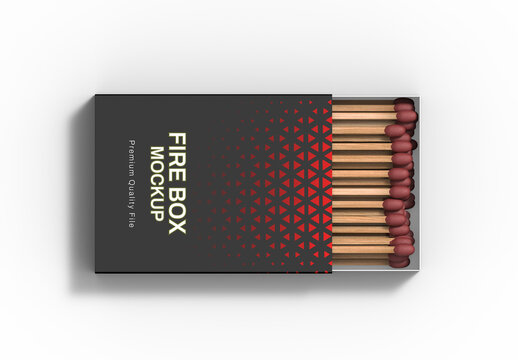 Fire Box Mockup Template