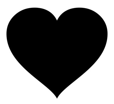 Fototapeta Heart icon illustration, heart sign, love symbol