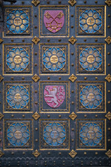 detail of a door of Basilic Petra I Pavla