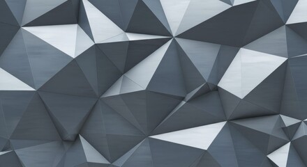 Polygonal abstract steel metal background