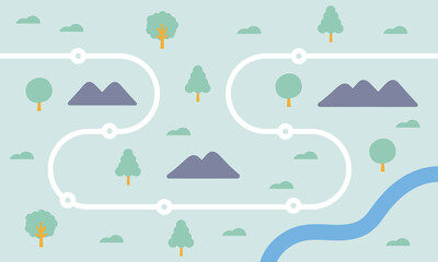 登山　ロードマップ　背景