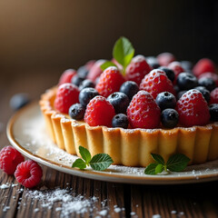 raspberry and blueberry cheesecake
