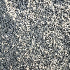 Close-Up Texture of Gray Gravel Stones Used for Construction and Landscaping