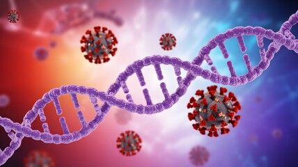 COVID-19 Virus and DNA Strand: A Microscopic View