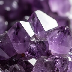 Amethyst Crystal Cluster Macro