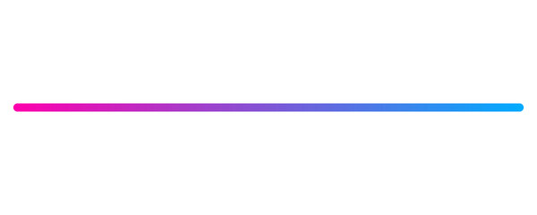 Fototapeta premium Horizontal gradient line on transparent background