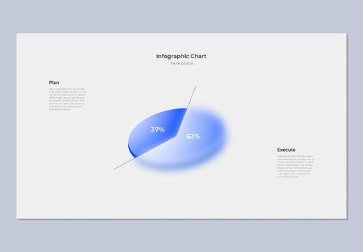 Minimalist 2 Step Percentage Circle Infographic Diagram for Business Plan and Execute Strategy