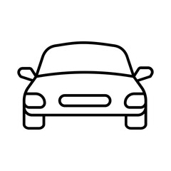 Obraz premium Simple car front view representing modern automobile design.