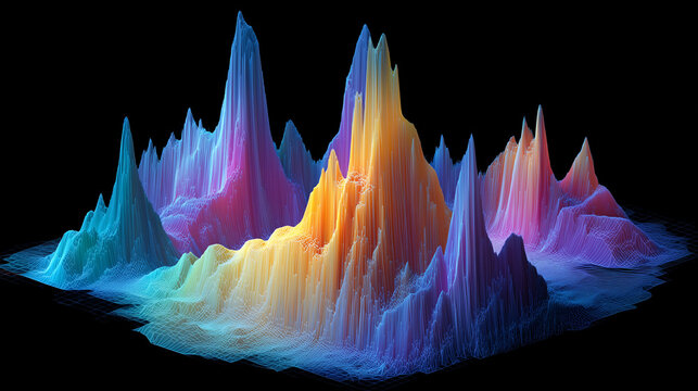 Complex Actuarial Risk Management 3D Probability Visualization Model