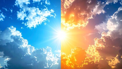 Sunlight Breaking Through Clouds