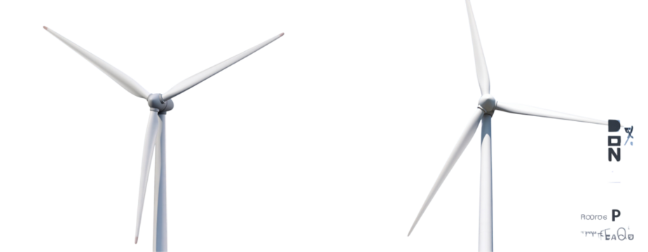  Sat of Modern Wind Turbine – Renewable Energy Technology PNG