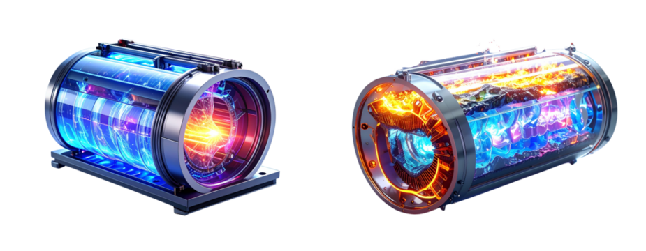 Sat of   Sat of Next-Gen Fuel Cell Stack – Eco-Friendly Hydrogen Power PNG