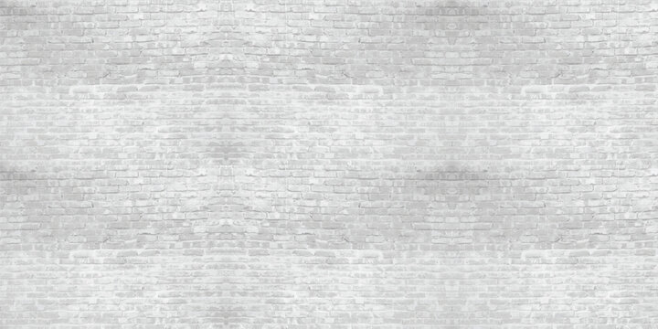 Texture of old gray brick wall large background. Vector illustration.