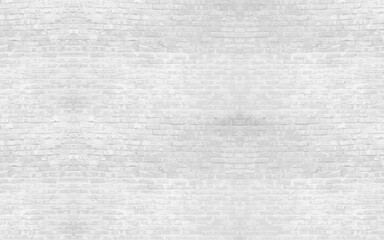 Texture of old white brick wall large background.