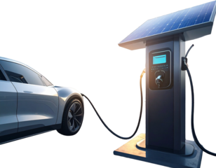 Smart EV Charger – Sustainable Electric Vehicle Charging PNG 