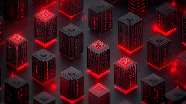 DDoS Network Attack Visualization - Cyber Security Digital Traffic Flood Graphic