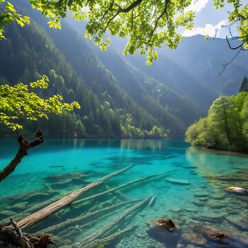 lake in the mountains