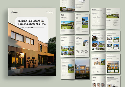 Digital Real Estate Brochure Template for Property Project Proposal