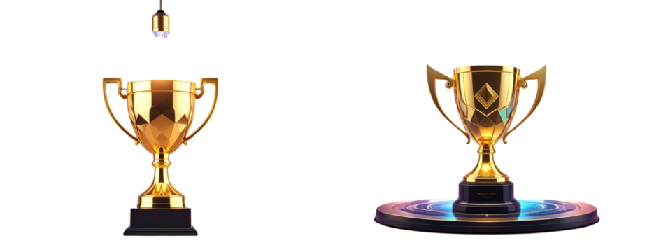 Sat of Futuristic Award-Winning Concept – Innovative Idea Illustration PNG