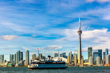 Naklejka premium Toronto and CN Tower, Canada