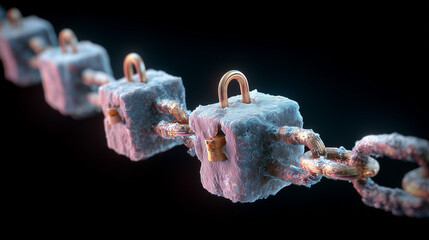 Blockchain Security Network: Secure Digital Record Chain with Locked Data Blocks