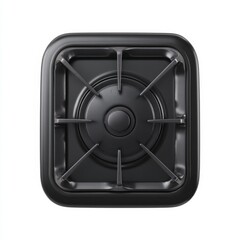 Square Black Gas Stove Burner Grate for Kitchen Cooking, Efficient Heat Distribution, Durable Cast Iron Design, Modern Culinary Tool