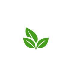 Flat Green Leaf Icon Collection Representing Nature, Ecology, and Fresh Organic Design Elements for Vector Illustration Use
