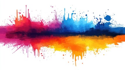 Bold colors blend to create a vibrant expression of creativity