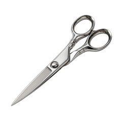 Obraz premium Stainless steel scissors with sharp blades cut out