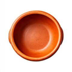 Rustic Ceramic Bowl in Warm Orange Color Perfect for Serving Dishes or Home Decor in Natural Style