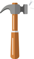 Hammer tool icon vector illustration crafting home improvement diy concept vector