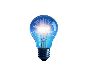  Modern Innovation Lamp – Creative Thinking Icon PNG 