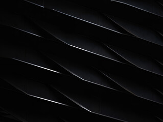 Abstract dark metallic surface with sharp geometric patterns and subtle highlights.