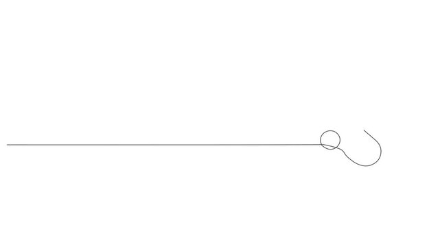 Continuous Single Line Drawing Stethoscope Animation , Minimalist Monoline Illustration of Medical Equipment, Simple Contour Vector for Doctor, Healthcare, and Hospital Design Concept