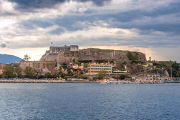The old town of Kerkira, the capital of Corfu Island