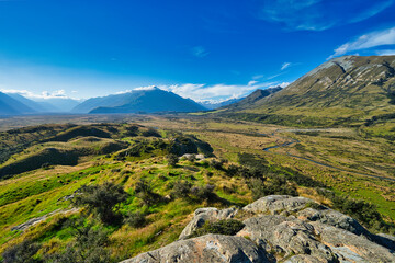 Edoras Herr der Ringe Kulisse Mount Sunday Neuseeland