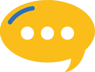 Speech bubble message icon chat communication symbol notification alert vector