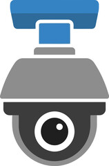 Obraz premium Modern security camera surveillance technology device vector