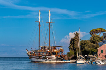 Obraz premium The charming town of Gaios on the island of Paxos