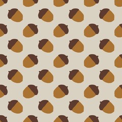 seamless pattern with Acorn 