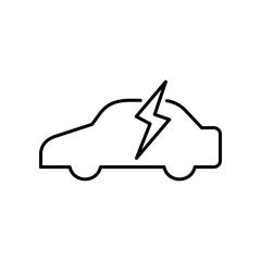 Electric car icon vector illustration
