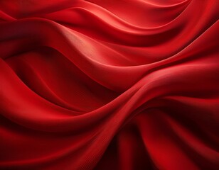 Obraz premium abstract red fabric with soft wave texture background