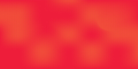 Dots halftone orange color pattern gradient texture with technology digital background. Dots pop art comics with summer background