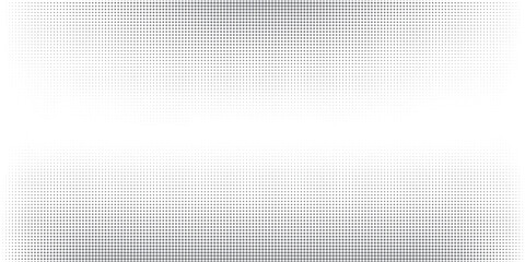 Grunge halftone gradient background. Faded grit noise texture. White and black sand wallpaper. Retro pixelated backdrop. Anime or manga style comic overlay. Vector graphic design textured template