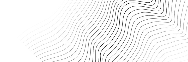 Horizontal line pattern. From thin line to thick. Parallel stripe. Black streak on white background. Straight gradation stripes. Abstract geometric patern.