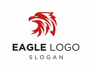 Logo about Eagle created using the CorelDraw application. on a white background.