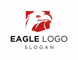 Logo about Eagle created using the CorelDraw application. on a white background.