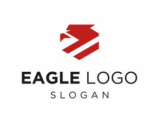 Logo about Eagle created using the CorelDraw application. on a white background.