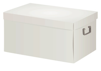 White big box. vector