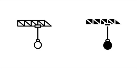 demolition icon. vector glyph icon for your website, mobile, presentation, and logo design. vector illustration, eps 10